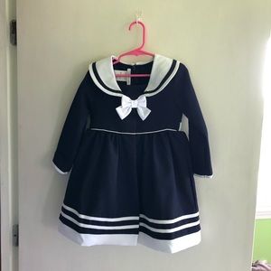 3T Bonnie Jean Sailor Dress Navy Jacket